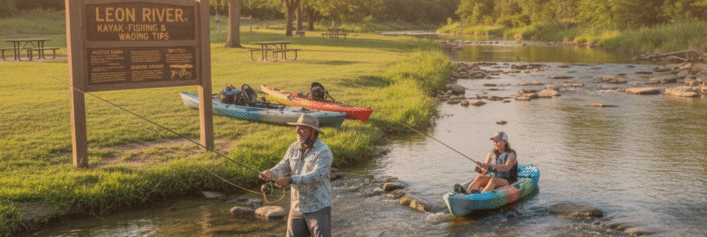 Leon River (From the Park!): Kayak-Fishing & Wading Tips
