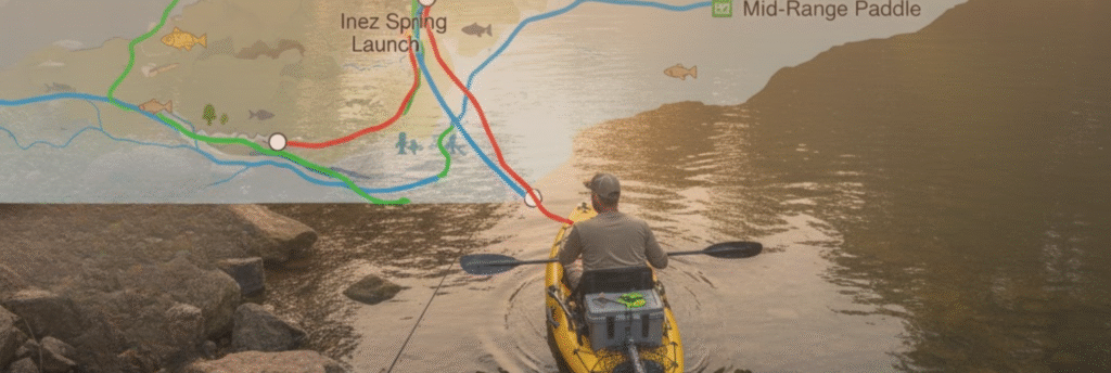 How to Launch and Suggested Routes from Inez Spring