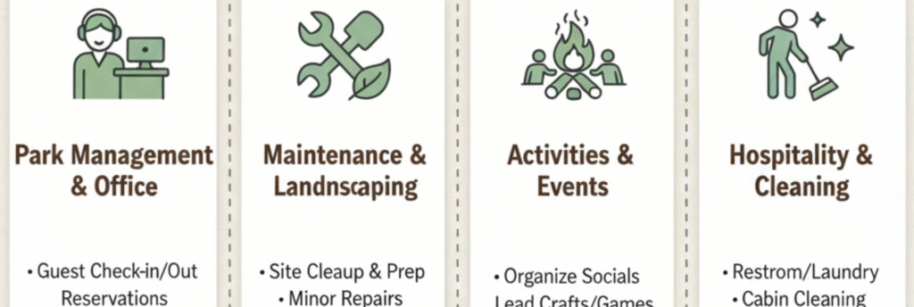 Common Work Camper Roles at RV Parks