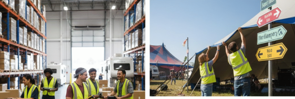 Short-Term & Seasonal Intensity: Warehouse & Event Gigs