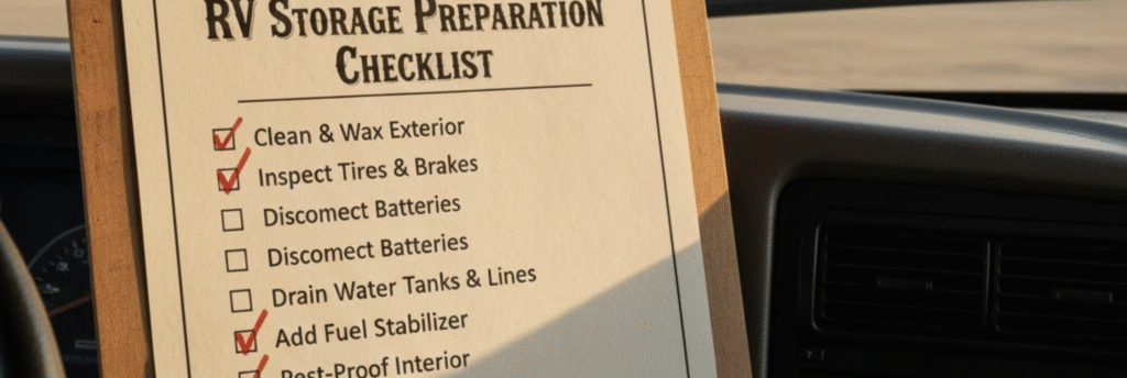 The Texas-Tough RV Storage Preparation Checklist
