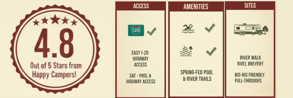 "Why Inez Spring RV Park is perfect weekend escape from Dallas: access, amenities, big-rig sites"