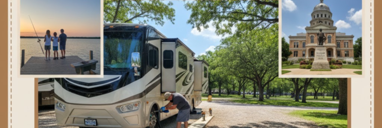 "Combine your I-20 RV dump stop with sightseeing near Eastland Texas: lakes, history, trails, and breweries"