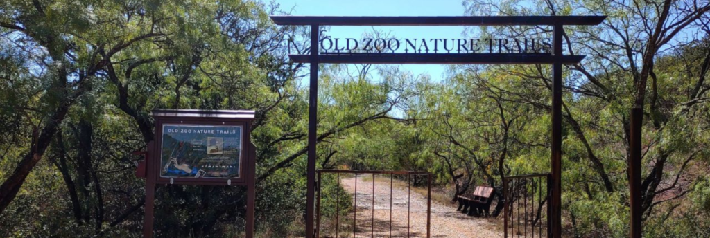 "An old zoo enclosure on the historic Old Zoo Nature Trail near Eastland, Texas, a unique local hike."