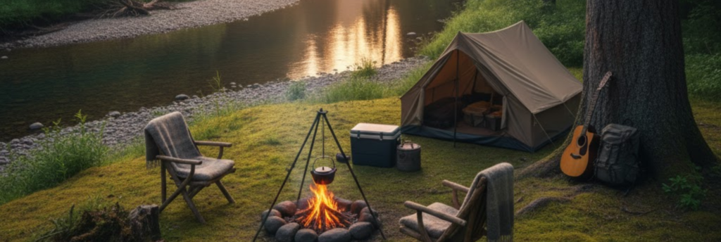 Primitve camping in Leon River