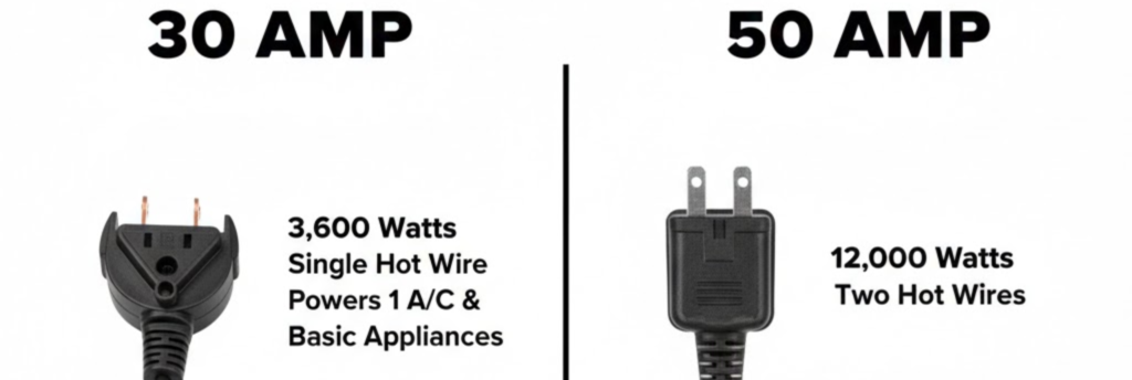 Understanding the 30 Amp vs 50 Amp Decision